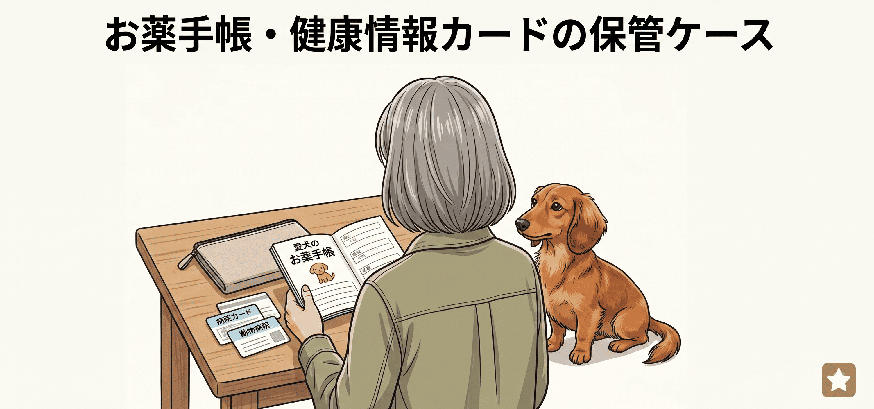 お薬手帳・健康情報カードの保管ケース