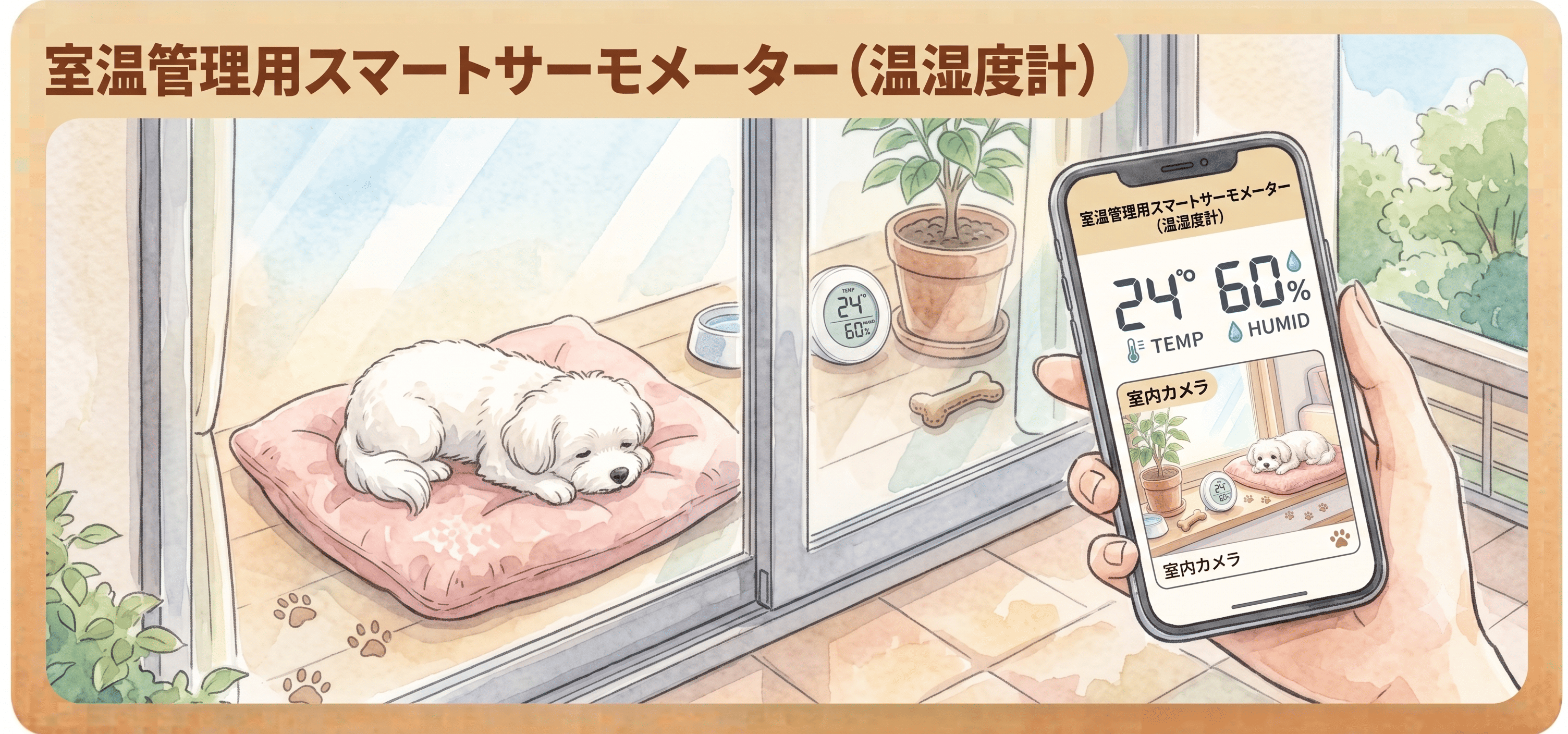 室温管理用スマートサーモメーター