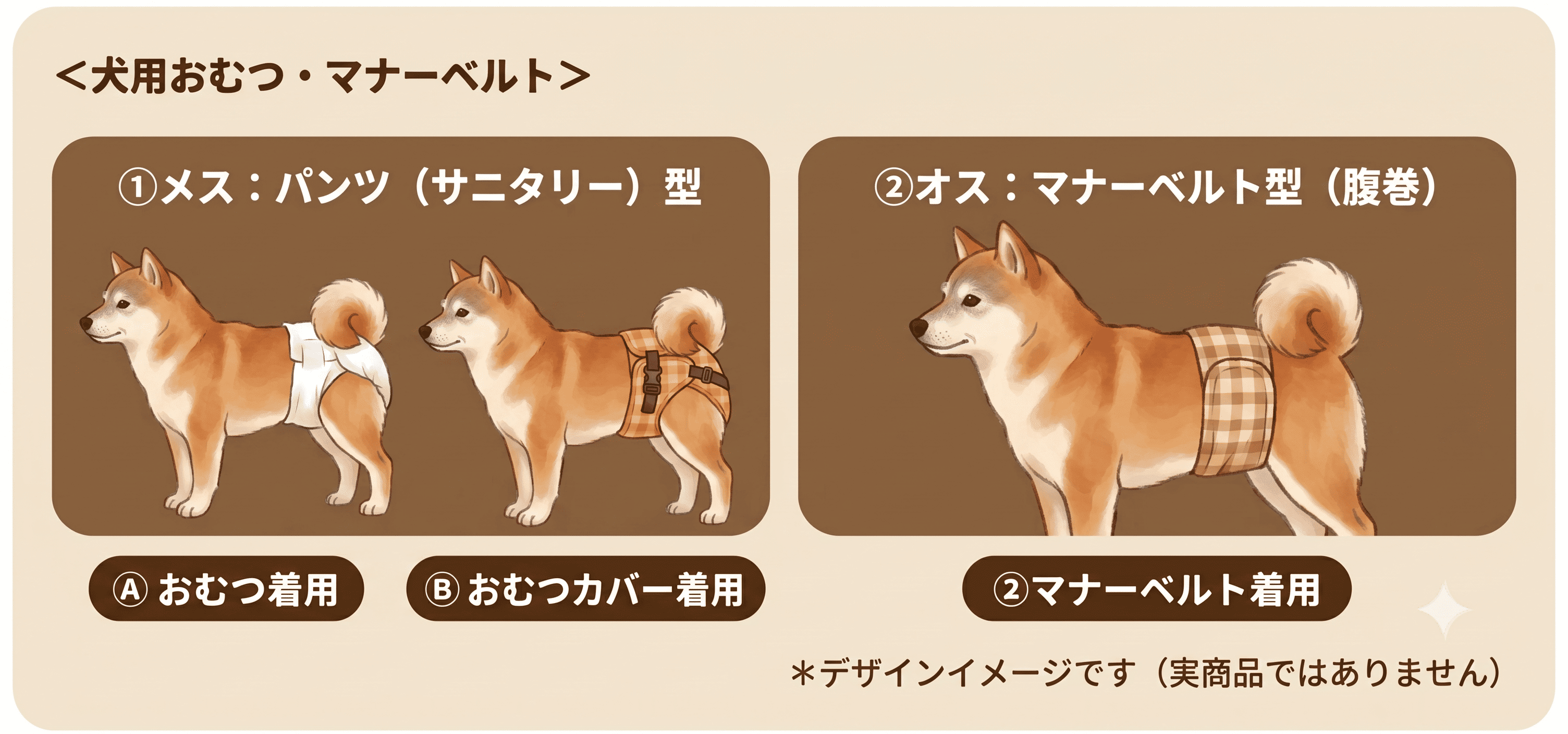 犬用おむつ・おむつカバー