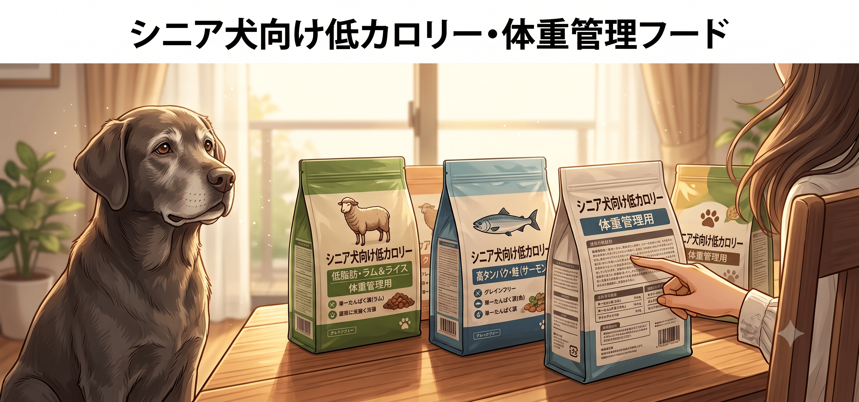 シニア犬向け低カロリー・体重管理フード