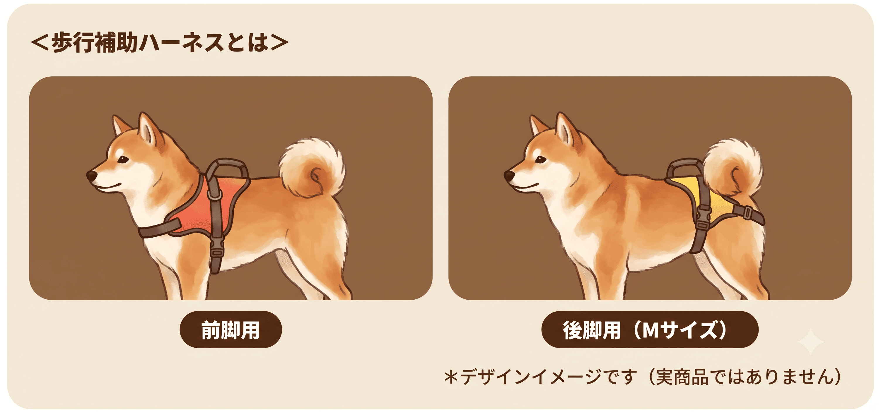 歩行補助ハーネス（前脚用・後脚用）