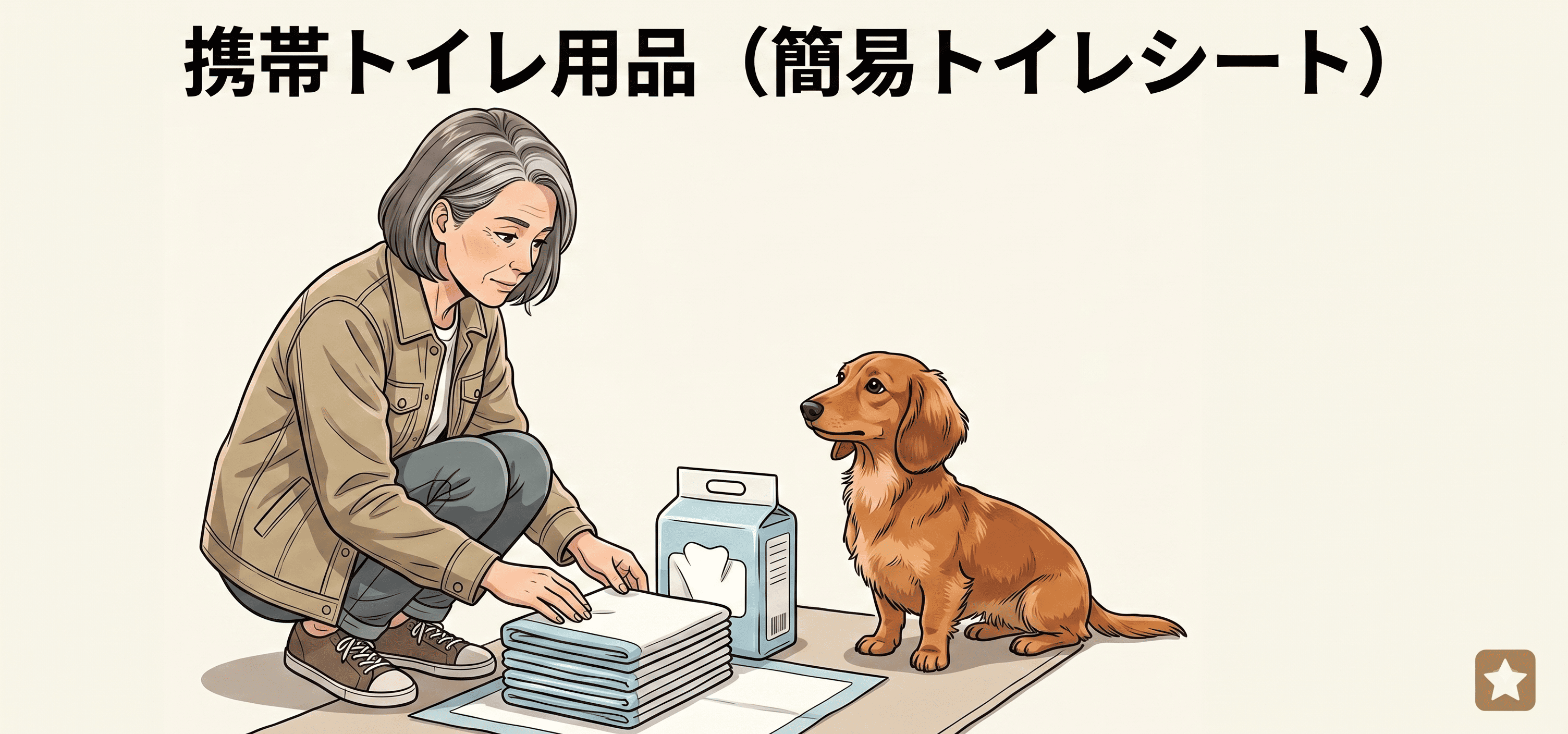 携帯トイレ用品（簡易トイレシート）