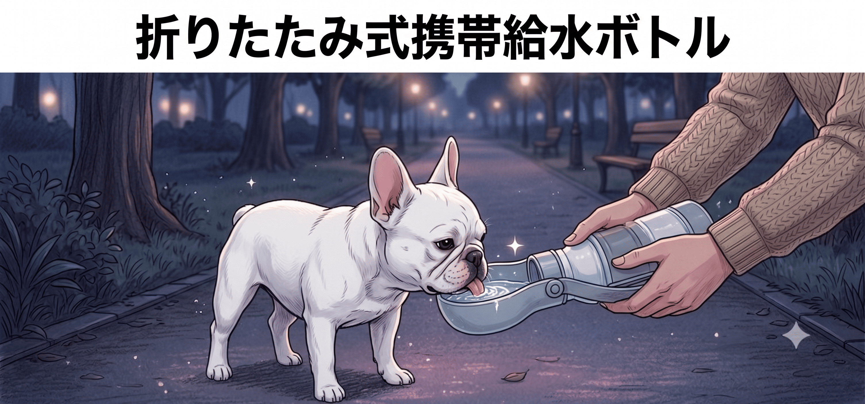 折りたたみ式携帯給水ボトル