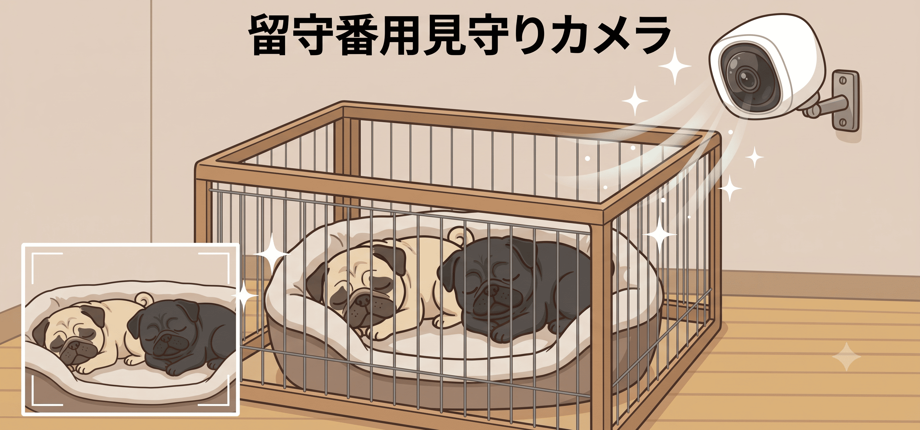 留守番用見守りカメラ