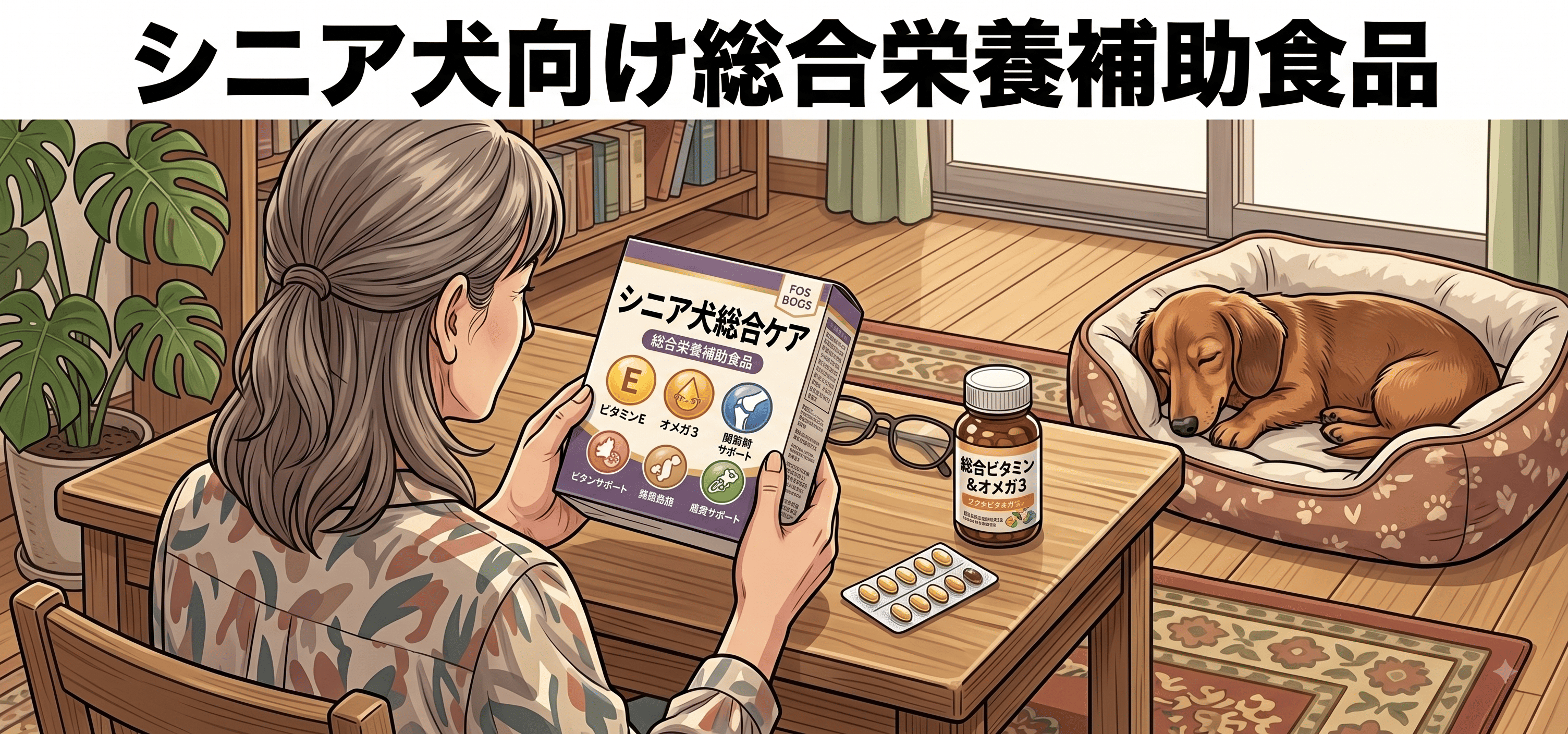 シニア犬向け総合栄養補助食品