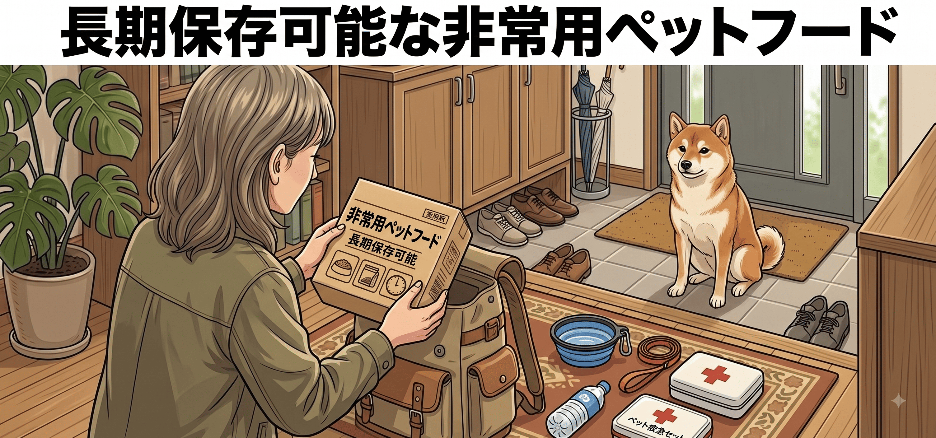 長期保存可能な非常用ペットフード